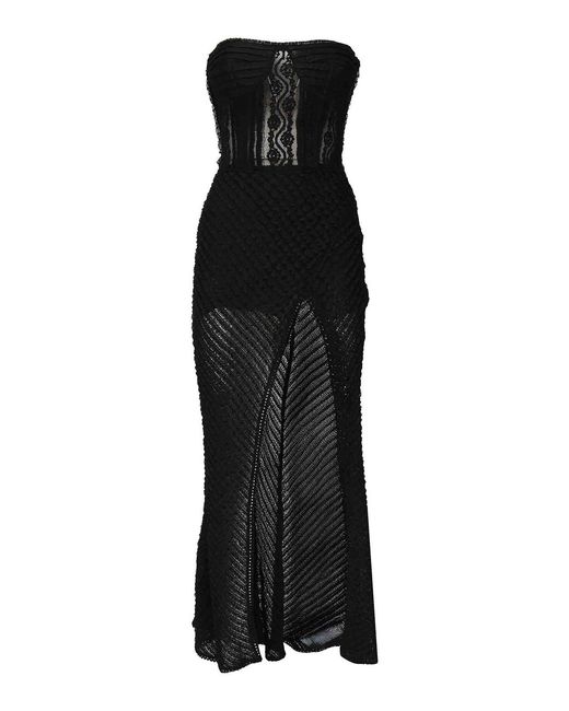 Charo Ruiz Black Fae Long Dress
