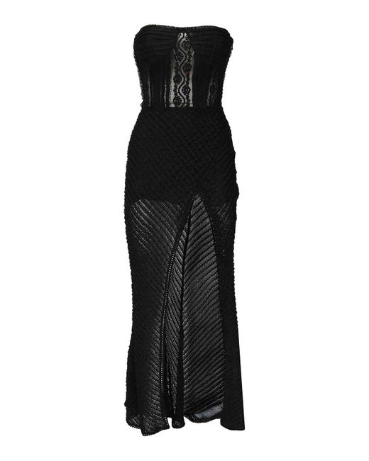 Charo Ruiz Black Fae Long Dress