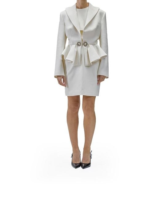 Genny White 1 Button Jacket