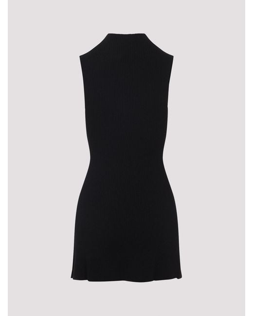 DIESEL Black Oloni Wool Short Dress