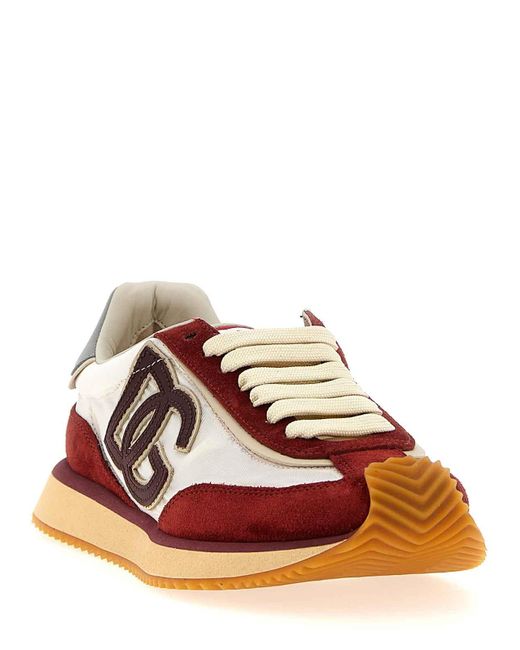 Dolce & Gabbana Brown Dg Cushion Sneakers
