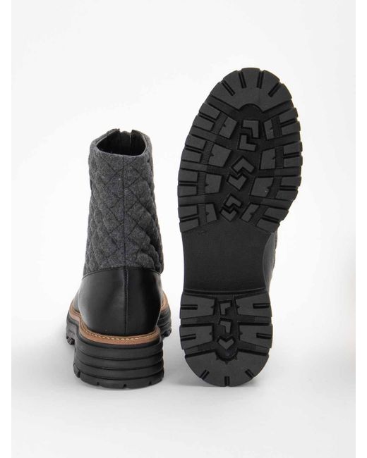 Baldinini Black Quilted Zip Boots