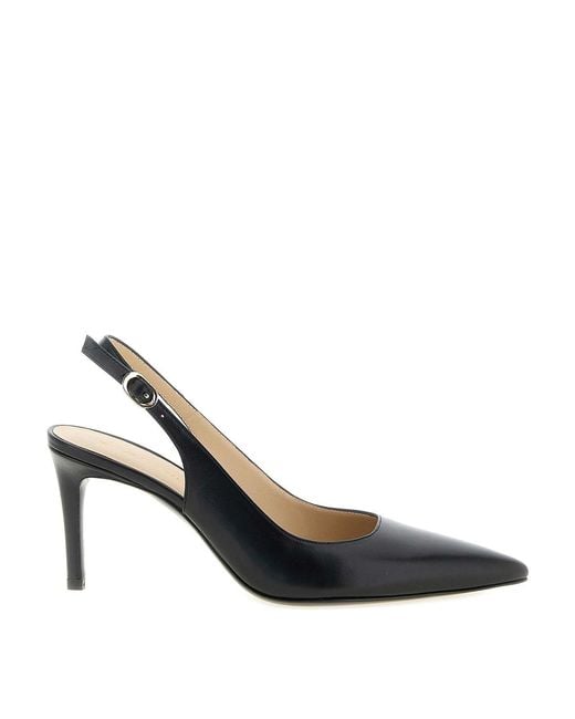 Stuart Weitzman Black Stuart Power Slingback