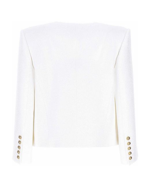 Balmain White Blazers