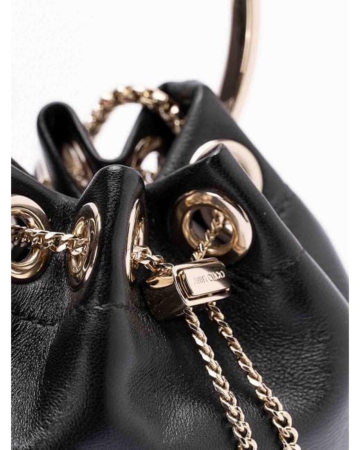 Jimmy Choo Black Micro Bon Bon Bag
