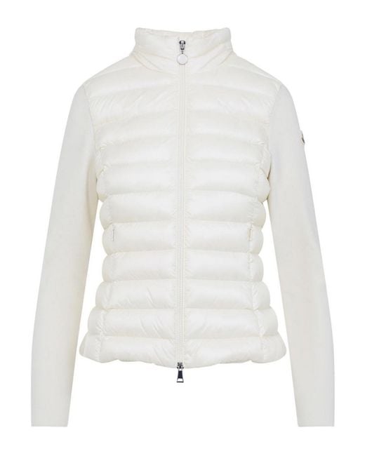 Moncler White Virgin Wool Jacket