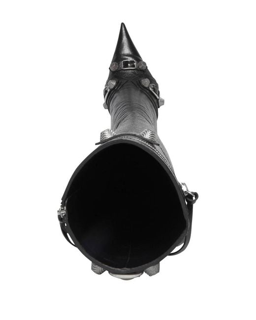 Balenciaga Black Le Cagole Leather Boots