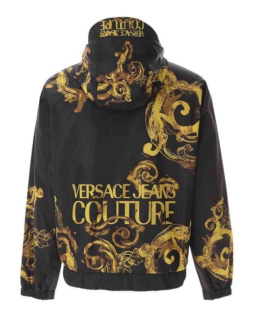 Versace Jeans Couture Black Placed Print Jacket for men