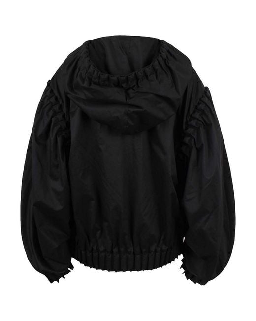 RAXXY Black Jacket With Puff Sleeves