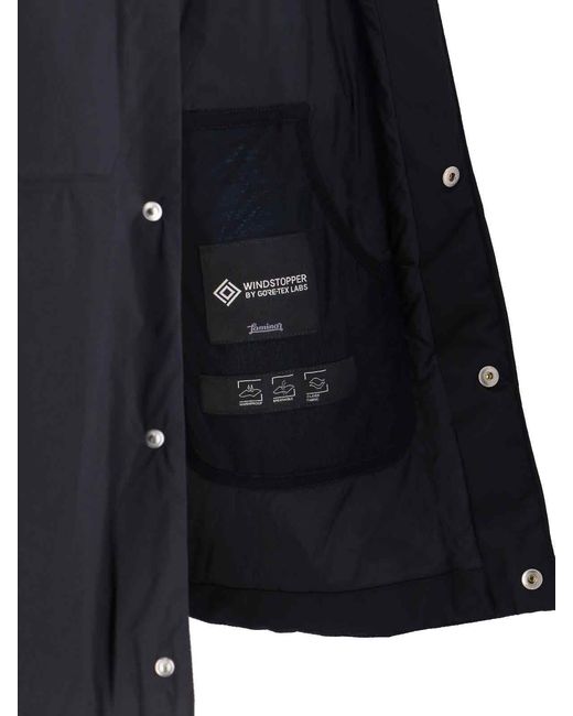 Laminar Blue Padded Shirt Jacket for men