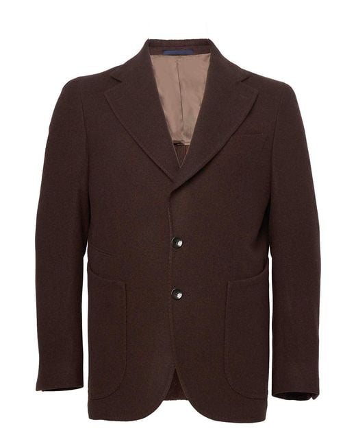 Franzese Collection Brown Skyfall 145 Micron Jacket for men