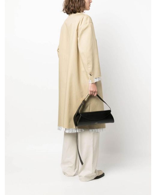 Jil Sander Black Cannolo Large Leather Shoulder Bag