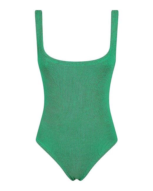 Hunza G Green Square Neck Swim