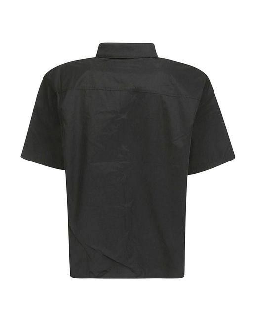 HELIOT EMIL Black Nylon Shirt for men
