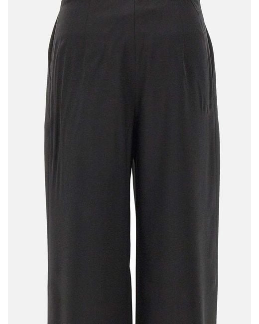Max Mara Black Berard Wool Drawstring Trousers By