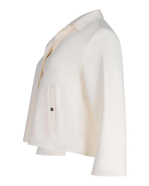 Herno White Jacket Made Of A Polyamide Blend