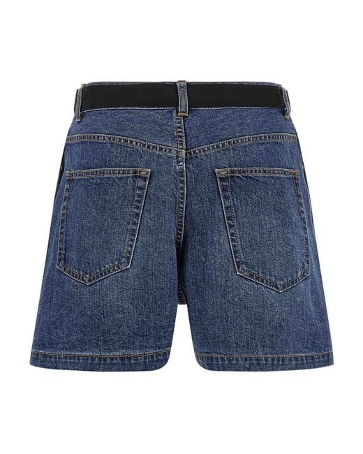 Sacai Black Wool Insert Shorts