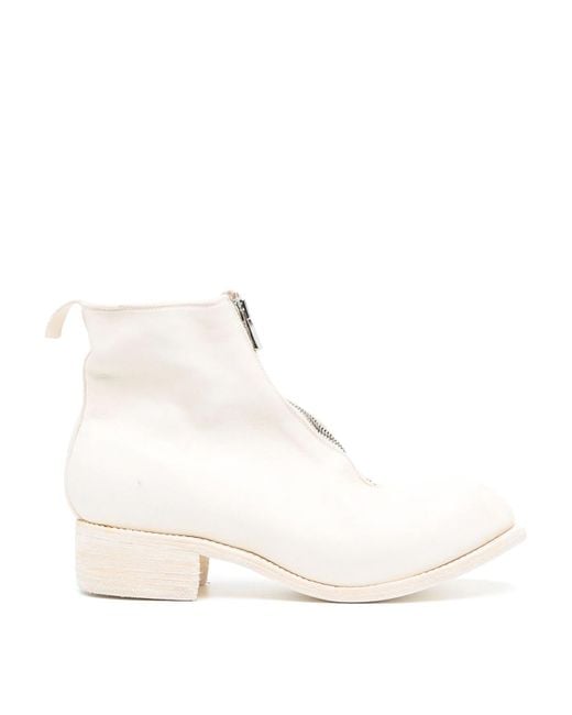 Guidi Natural Horse Leather Ankle Boots