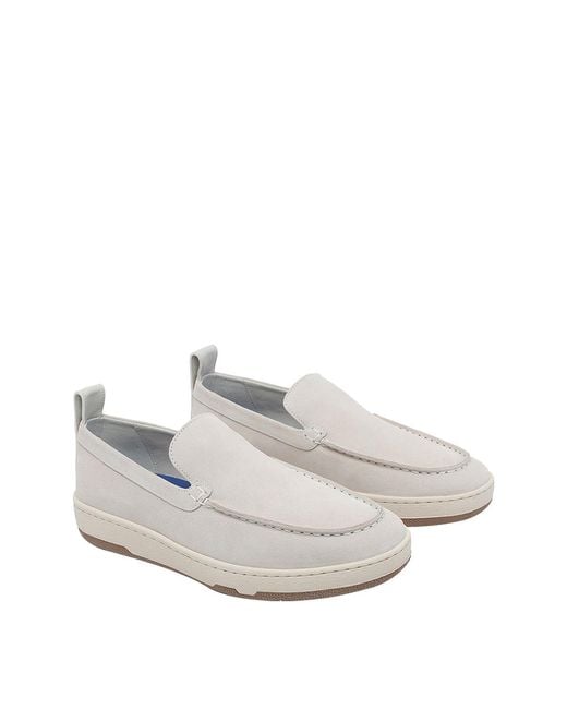 Lanvin White Crusier Suede Slip On for men