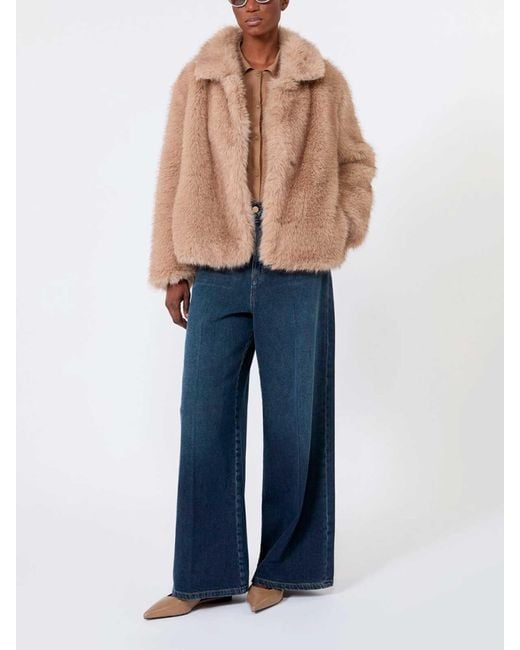 Max Mara Natural Maxmara 'S Faux-Fur Jacket