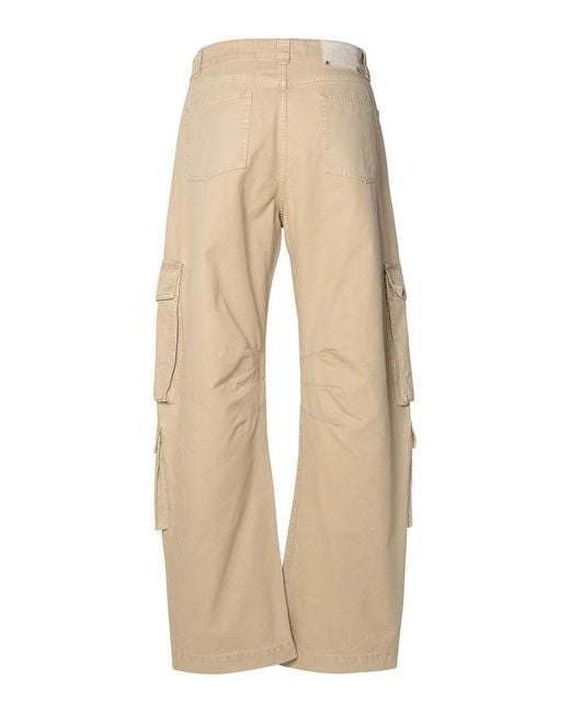 Golden Goose Deluxe Brand Natural Cotton Cargo Trousers for men