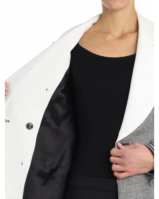 Vivetta Gray Prince Of Wales Double-Breasted Jacket