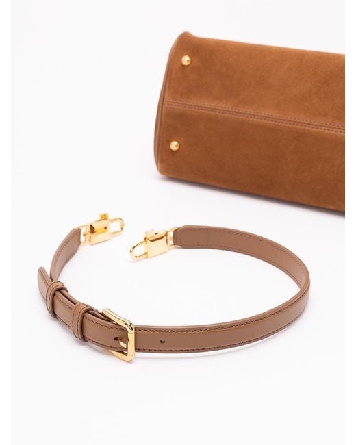 Dolce & Gabbana Brown Small 'My Sicily' Handbag