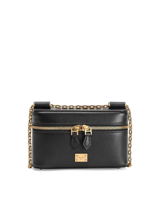 Dolce & Gabbana Black Sicily Cube Shoulder Bag