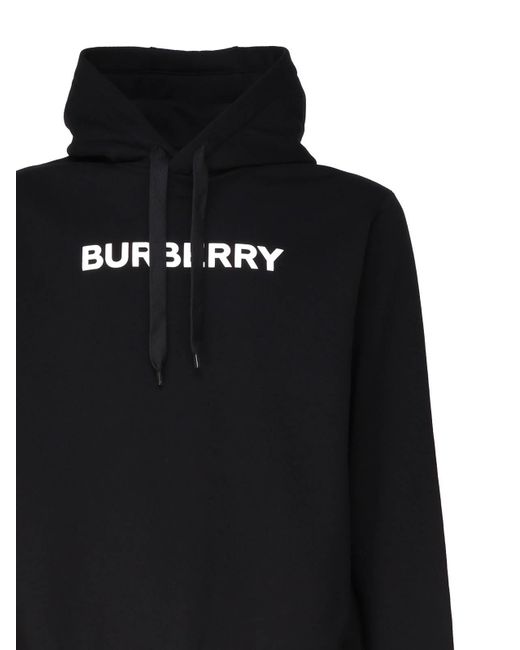 Burberry Black Sweatshirt With Logo for men