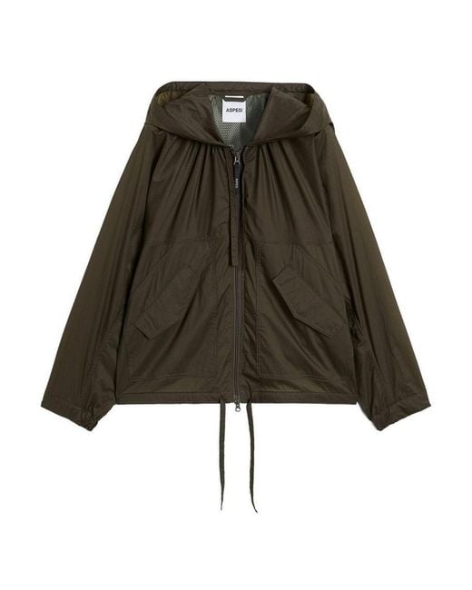 Aspesi Green Hooded Jacket
