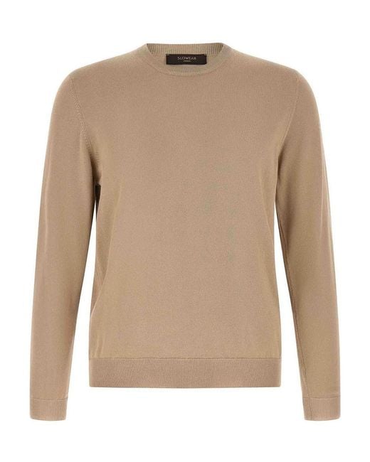 Zanone Natural Cotton Sweater for men
