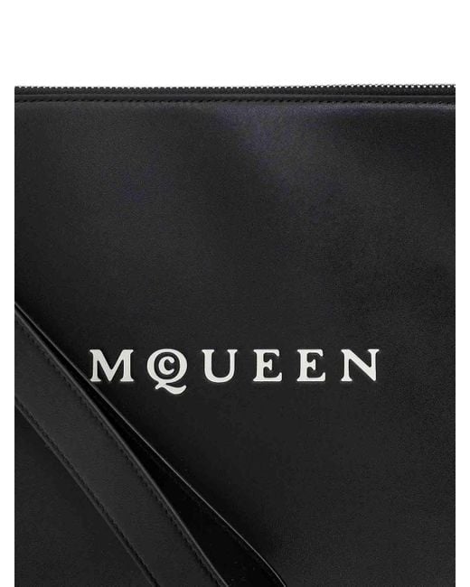 McQueen Black Pouch for men
