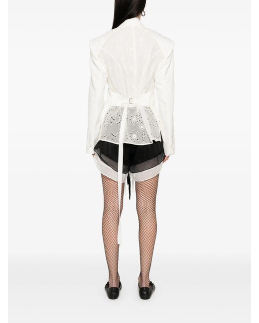 Ann Demeulemeester White Jacket