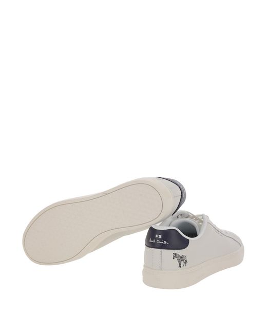 Paul Smith White Rex Zebra Trainers for men