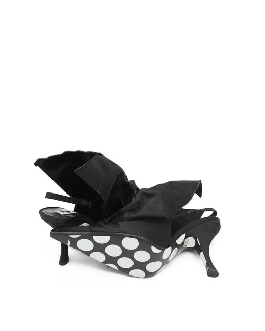 Moschino Black Sling Back