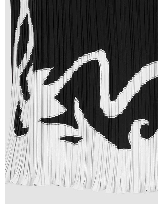 Lanvin Black Sleeveless Pleated Top