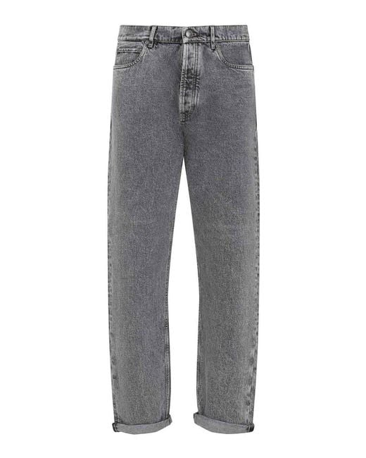 Brunello Cucinelli Gray Cotton Jeans for men