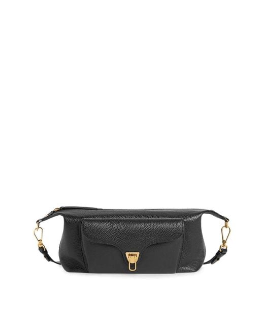 Coccinelle Black Handbag Grained Leather Noir