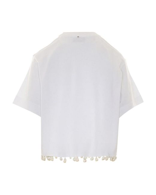 Sportmax White Spxpalmas T-Shirt