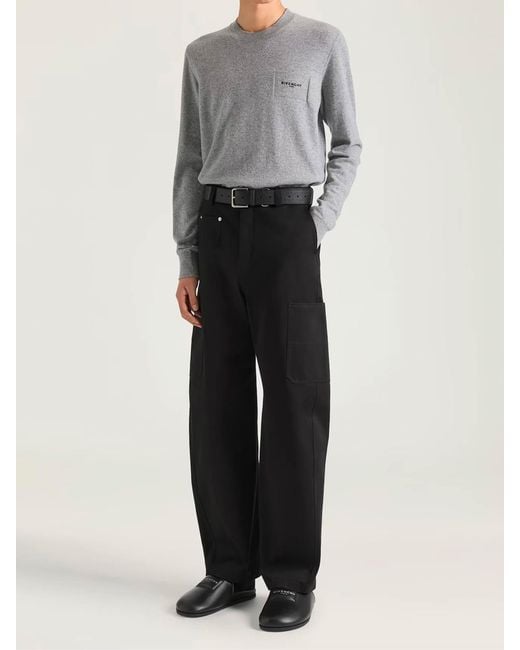 Givenchy Black Cargo Trousers for men