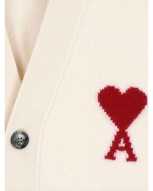 AMI Natural Ami De Cur Cardigan for men