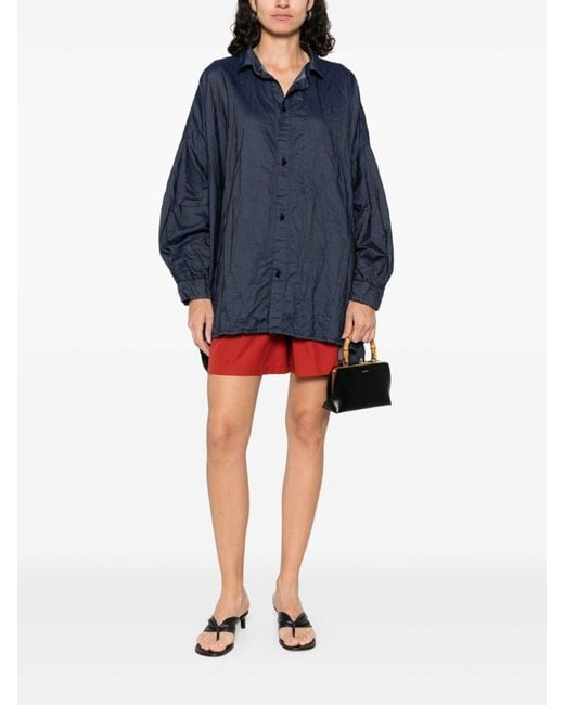 Daniela Gregis Blue Cotton Shirt