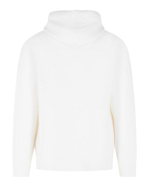 C P Company White Wool Blend Sweater for men