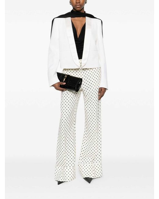 Tom Ford White Wool Tuxedo Jacket