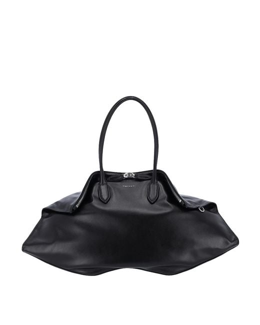 McQueen Black Large Shoulder Bag