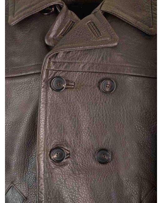 Giorgio Brato Brown Double Brested Jacket for men