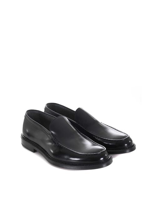 Doucal's Black Doucals Loafers for men