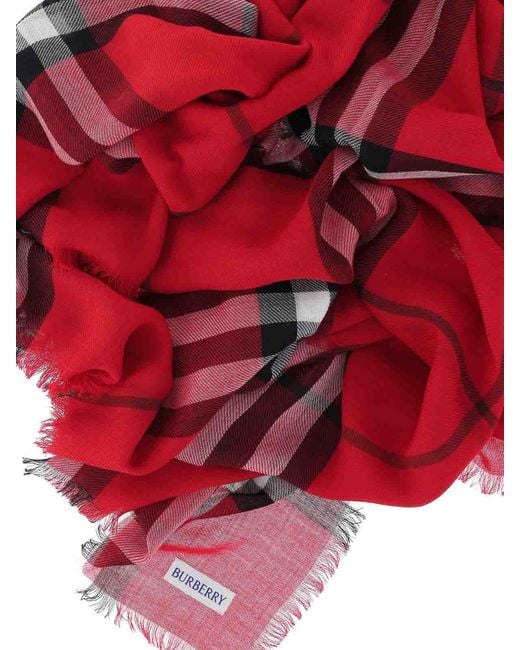 Sciarpa di Burberry in Red