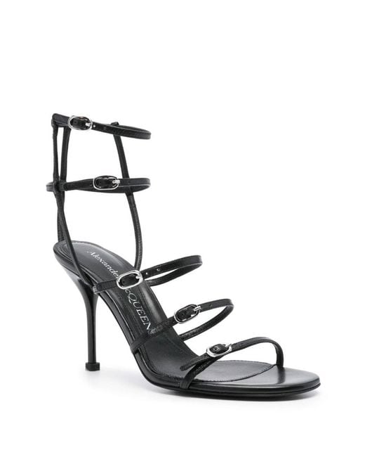 McQueen Black Sandals