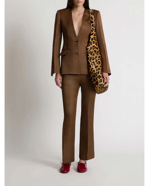 Alberta Ferretti Brown Trousers